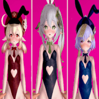 1441 -【R-18 MMD】Gramora – Klee Nahida Qiqi – Rabbit Hole Genshin Impact 原神