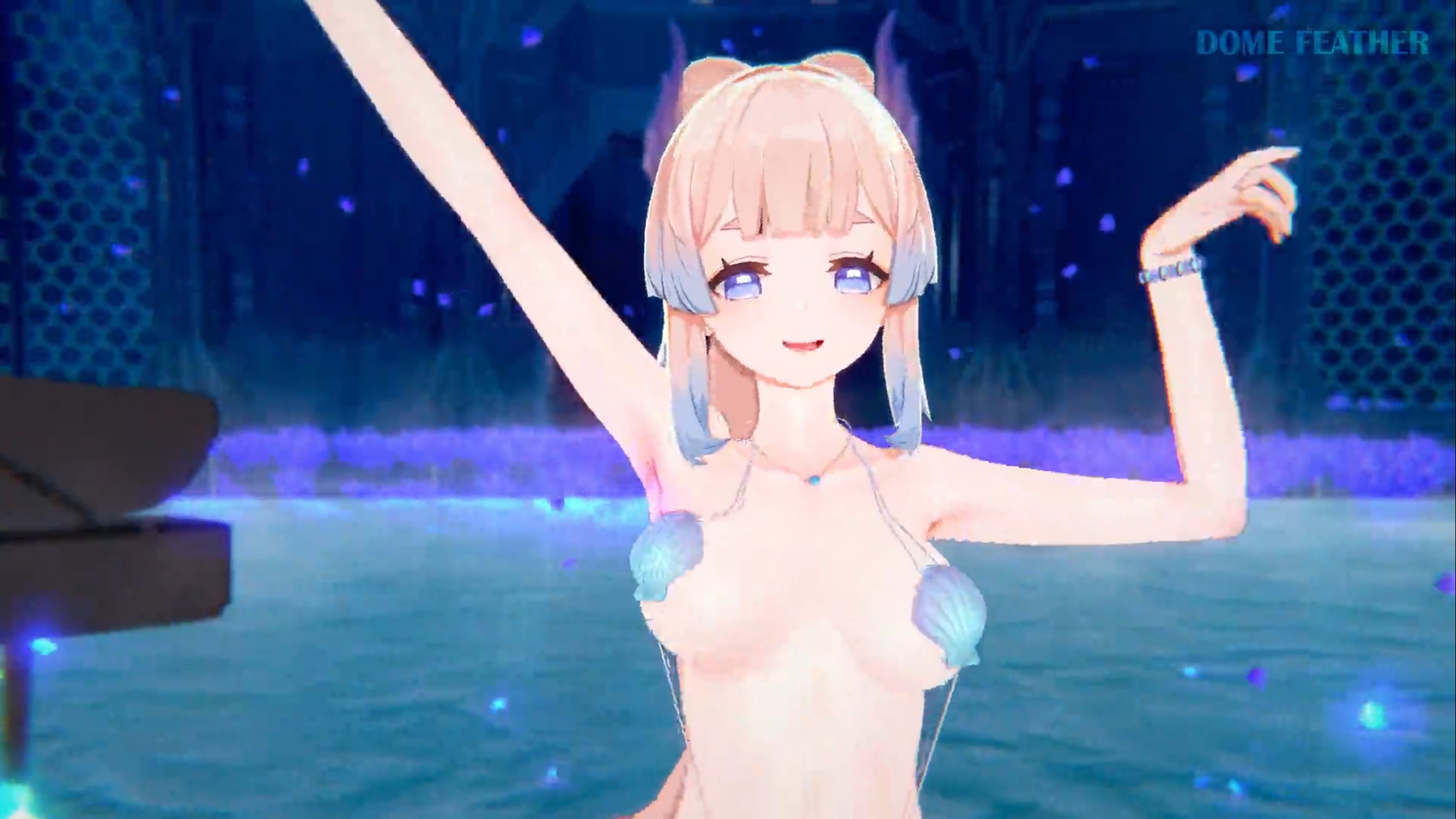 0564 -【R-18 MMD】 Genshin Impact 原神 Kokomi 珊瑚宫心海 – Layin’ Low