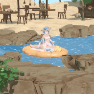 1270 -【R-18 MMD】yuluer – Genshin Impact 原神 Ayaka and Aether Honeymoon In the beach