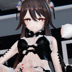 1554 -【R-18 MMD】Sola – 小梦魔胡桃 little succubus Hutao Genshin Impact 原神