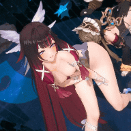 1843 -【R-18 MMD】HyunA – Sandrone & Columbina 桑多涅和哥倫比婭 Lip & Hip サンドローネ Genshin Impact 原神